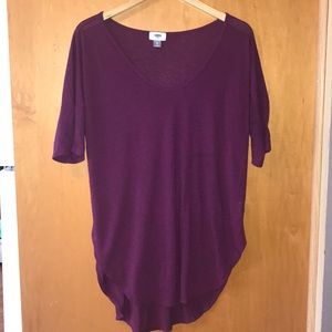 High/Lo Purple Shirt